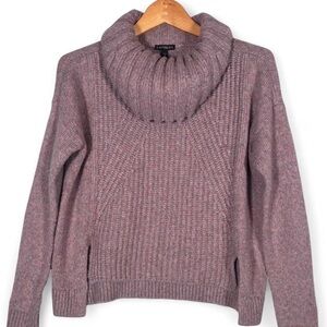 Express Mauve Chunky Knit Cowl Neck Sweater S